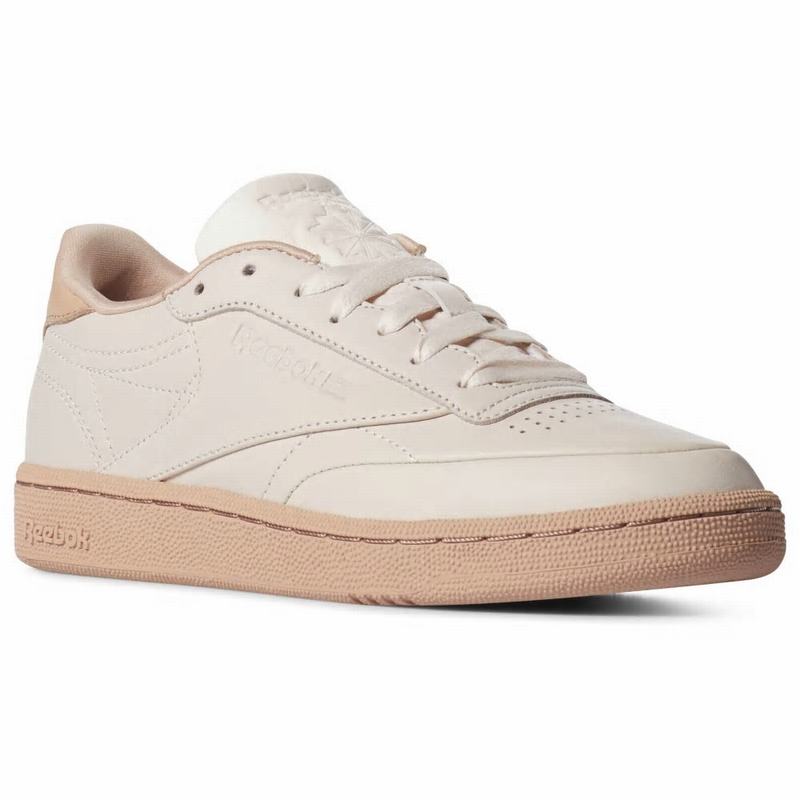 Reebok Club C 85 Tenisky Damske - Ruzove/Červené FD1610UB